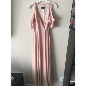Blush LuLus Bridesmaid dress